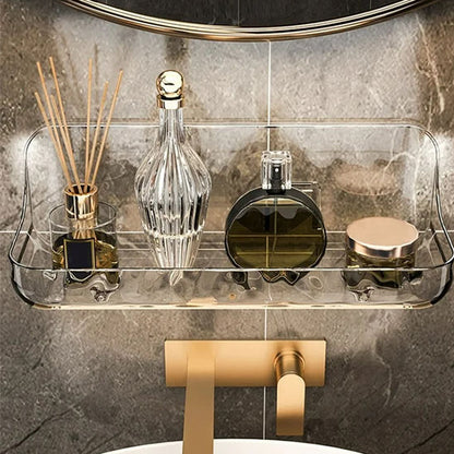 etagere de douche avec quatre produit dessus 