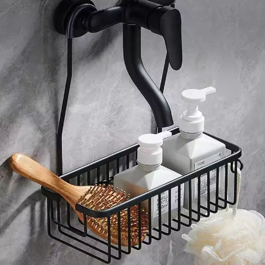 etagere de douche remplie sans percage noir