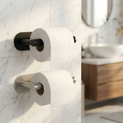 porte papier toilette adhesif inox