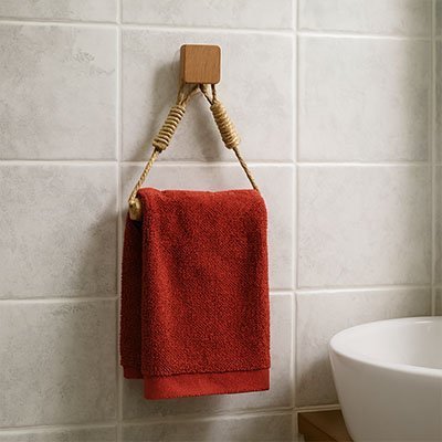 porte papier toilette design élégant chanvre