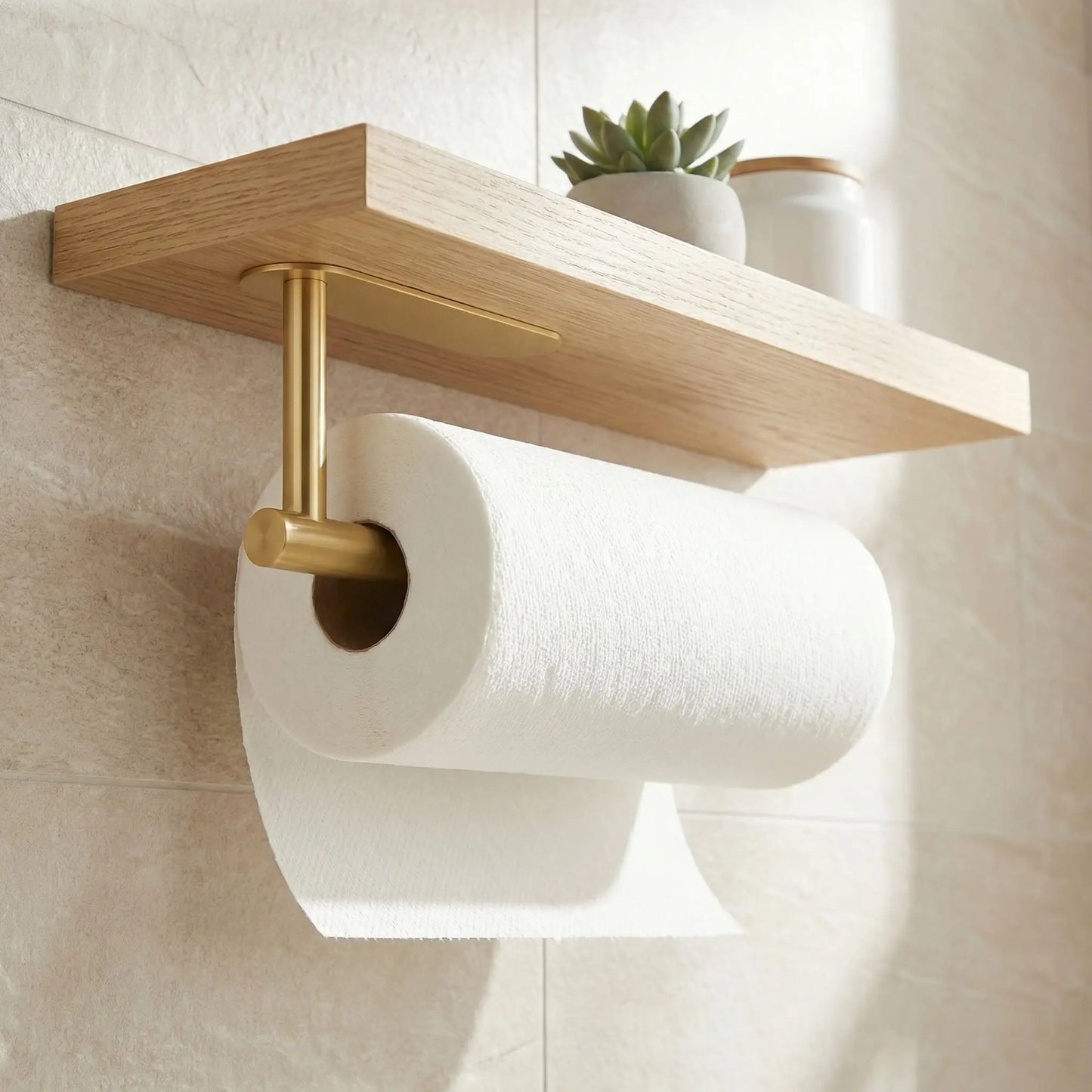 porte papier toilette premium inox doré 