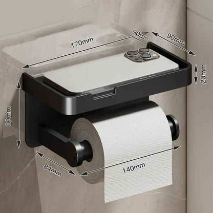 porte papier toilette securosupport simple noir